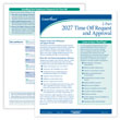 Picture of 2-Part Time Off Request and Approval Form (Pack of 50)