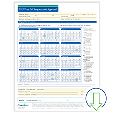 2027 Fill-and-Save Time Off Request & Approval Form
