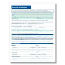 Picture of Blank 50-State Compliant Job Application Short Form