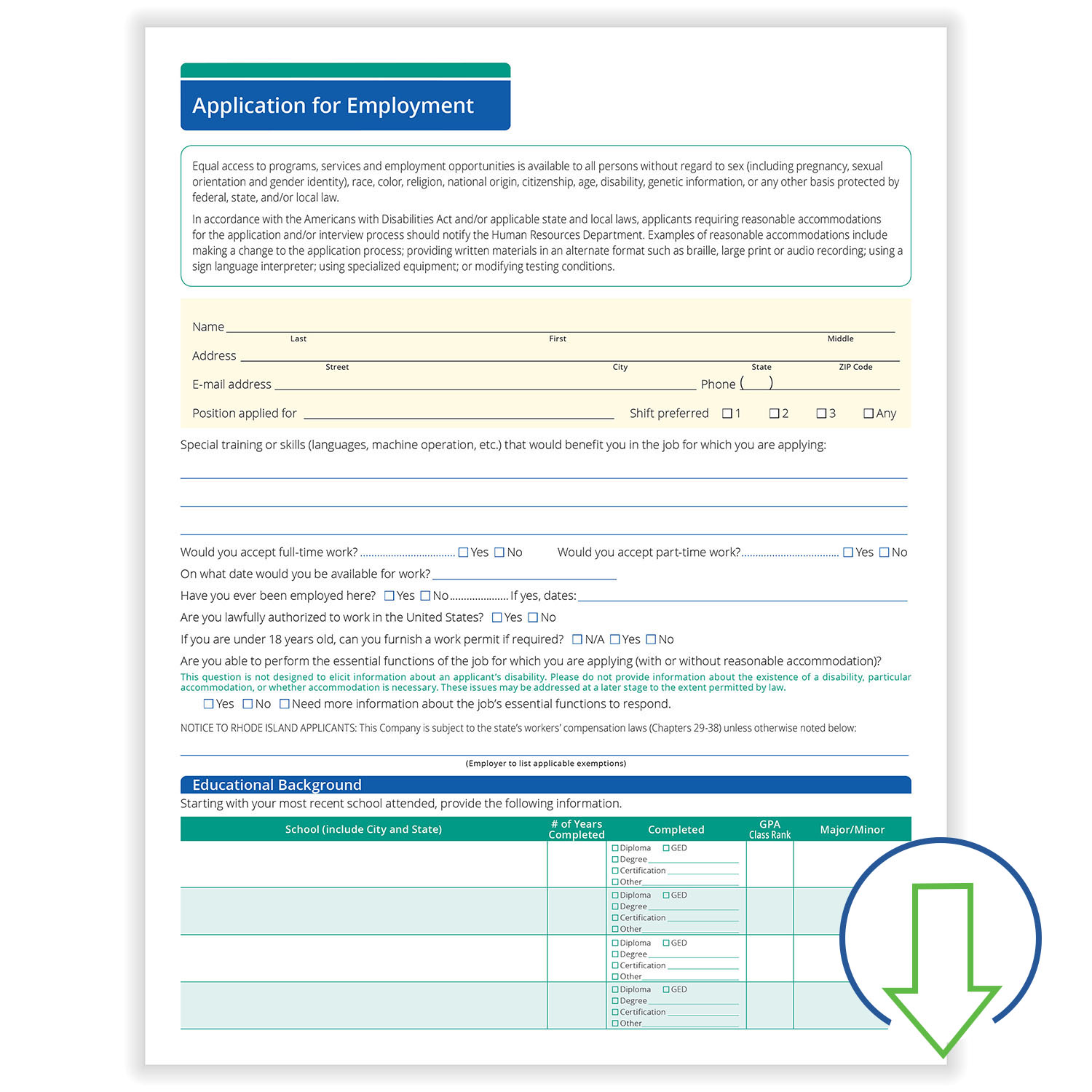 Sam S Club Printable Job Application Form Printable Forms Free Online