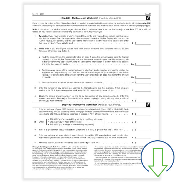 Downloadable W4 Form HRdirect