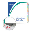 Picture of 3" Attendance Calendar Binder