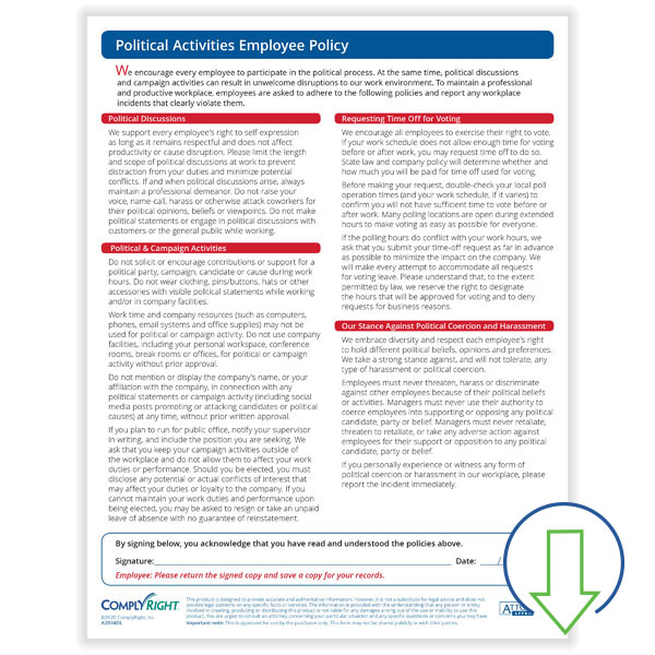 Downloadable Political Activities Policy