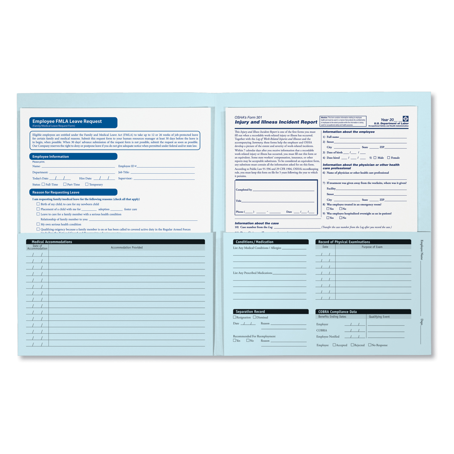 Confidential Employee Medical Records Folder | HRdirect