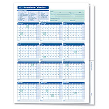 2025 Attendance Calendar Folder