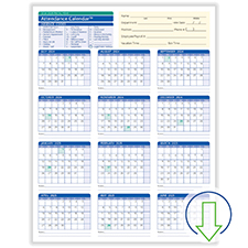 Fiscal Year Attendance Calendar Download