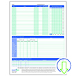 Picture of Fill-and-Save™ Fiscal Year Employee Attendance Calendar