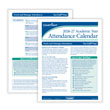 Picture of Academic Year Employee Attendance Calendar