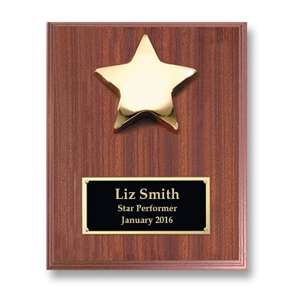 Star Performer Individual Plaque