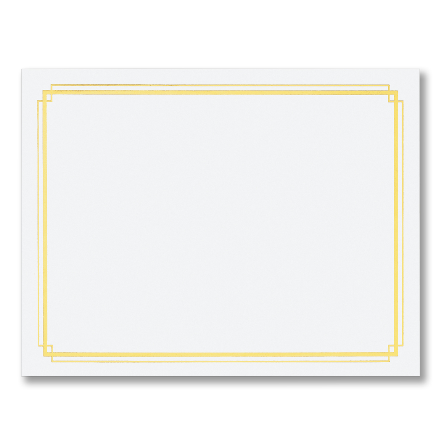 Blank Gold Border Certificates - Pack of 50 | HRdirect