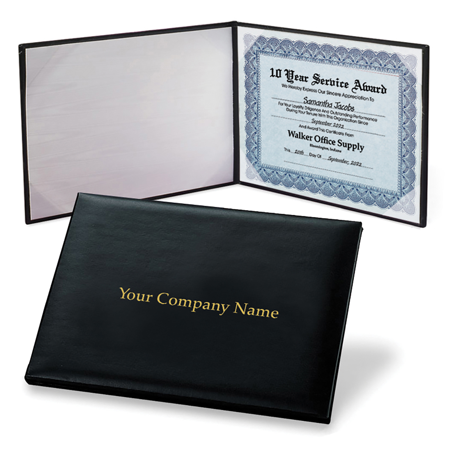 Personalized Leatherette Certificate Jacket