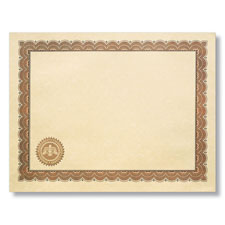 Parchment Award Certificates with Seal