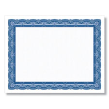 Blank Navy and White Award Certificates 