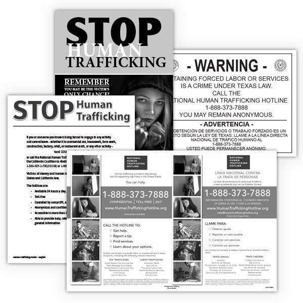 Human Trafficking Posters