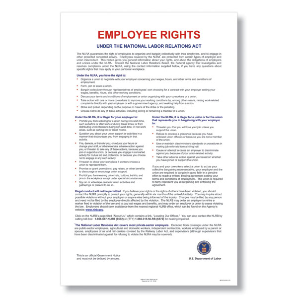 Picture of National Labor Relations Act Poster