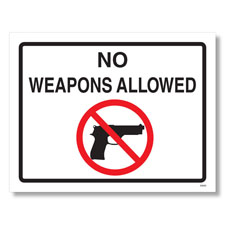 Weapons Law Cling Poster