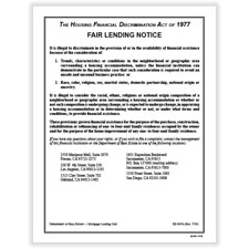 Picture of California Fair Lending Notice Disclosure