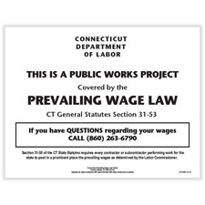 Picture of Connecticut Prevailing Wage Law Poster