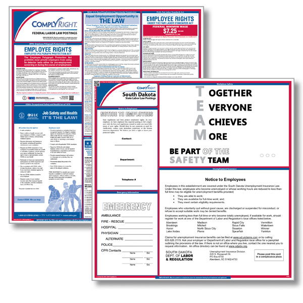South Dakota Federal & State Labor Law Poster Labor Law Poster