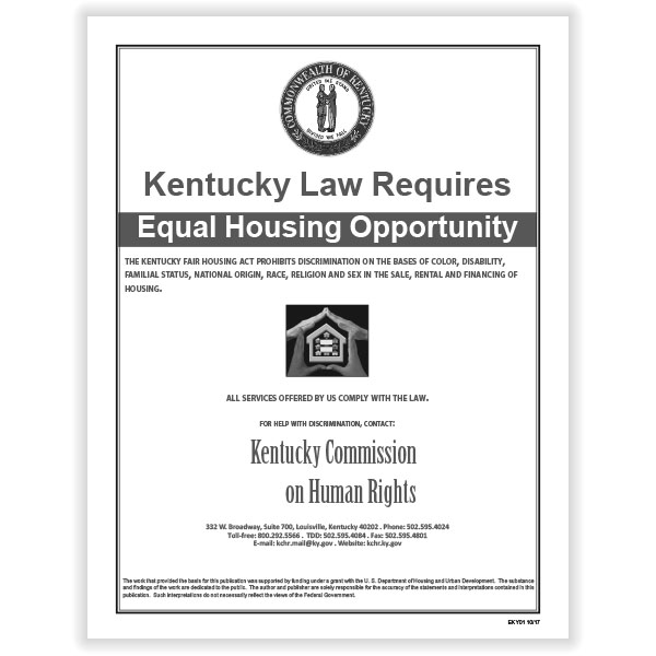 Picture of Kentucky Fair Housing Poster