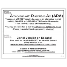 Picture of Minnesota Notice of Americans with Disabilities Act Poster