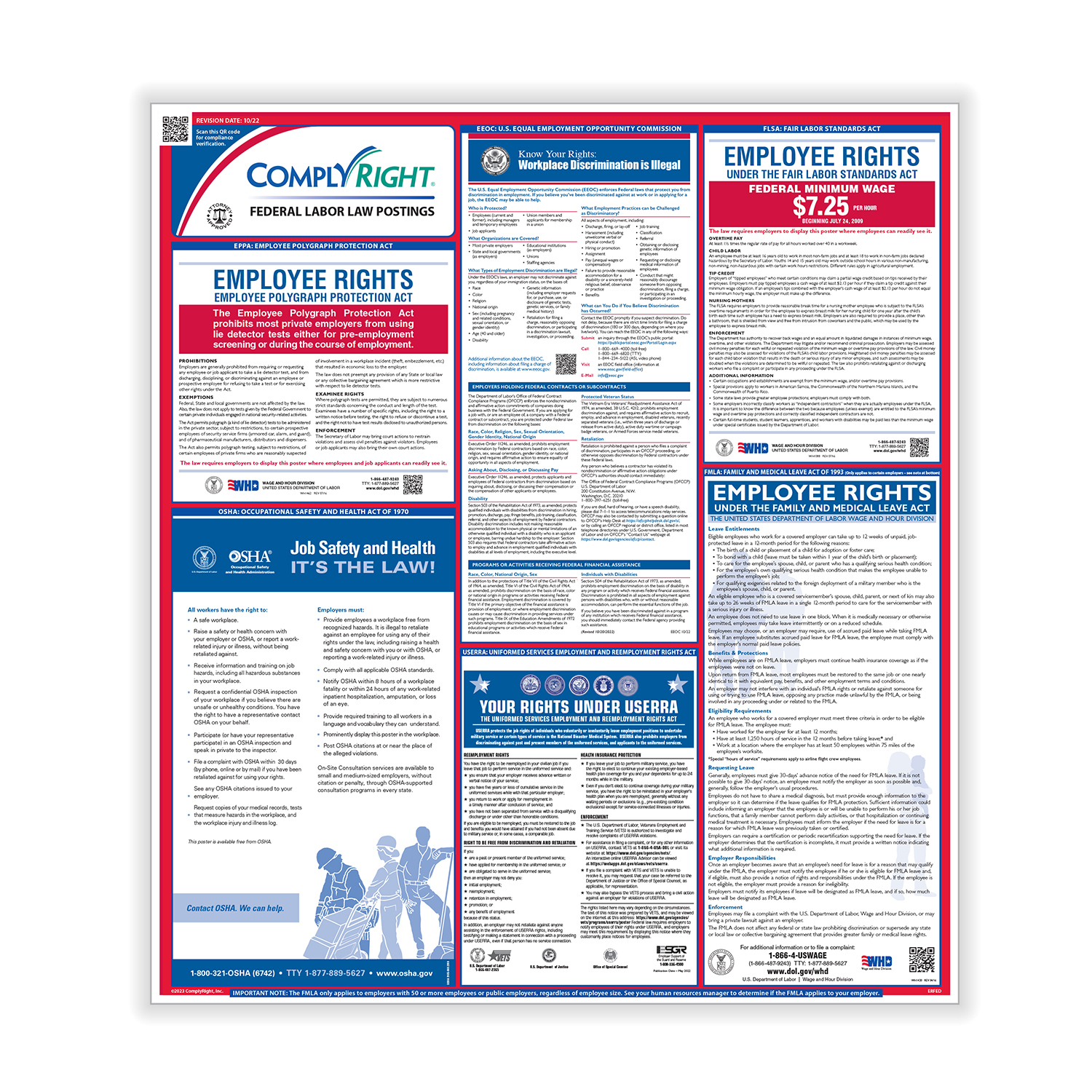 ComplyRight Federal Labor Law Poster Poster Guard