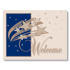 Starry Welcome Card 