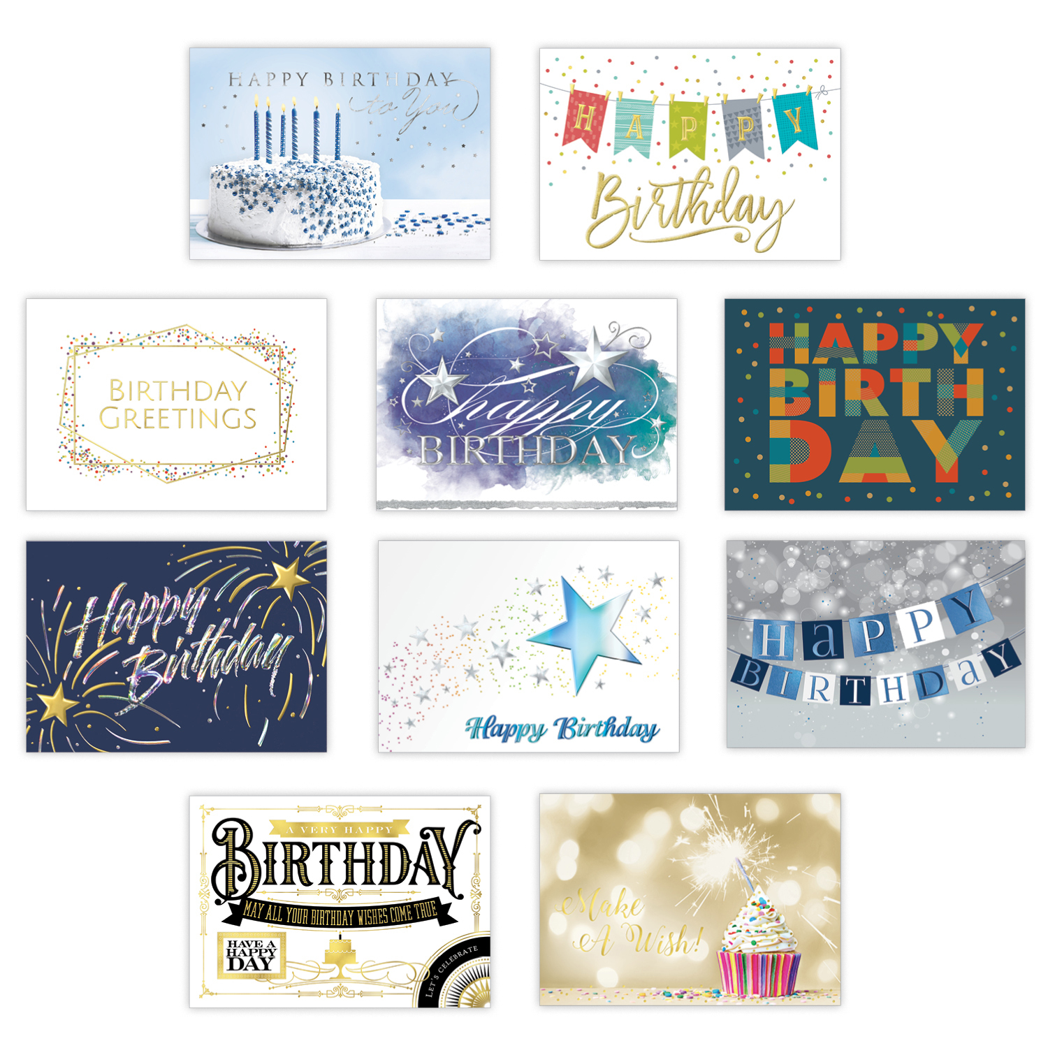 Picture of Personalized Birthday Celebration Card Assortment