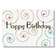 Starry Swirls Happy Birthday Card