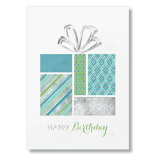 Stylish Patterned Gift Birthday Card 