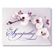 Purple Orchid Sympathy Card