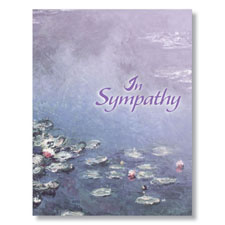 Lily Pads Sympathy Card