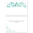 Picture of Watercolor Greens Welcome Card