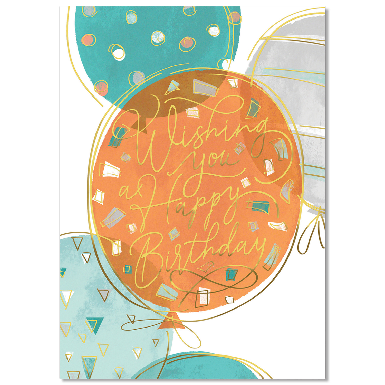 Balloon Wishes Birthday Card
