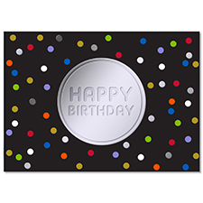 Colorful Circles Birthday Card