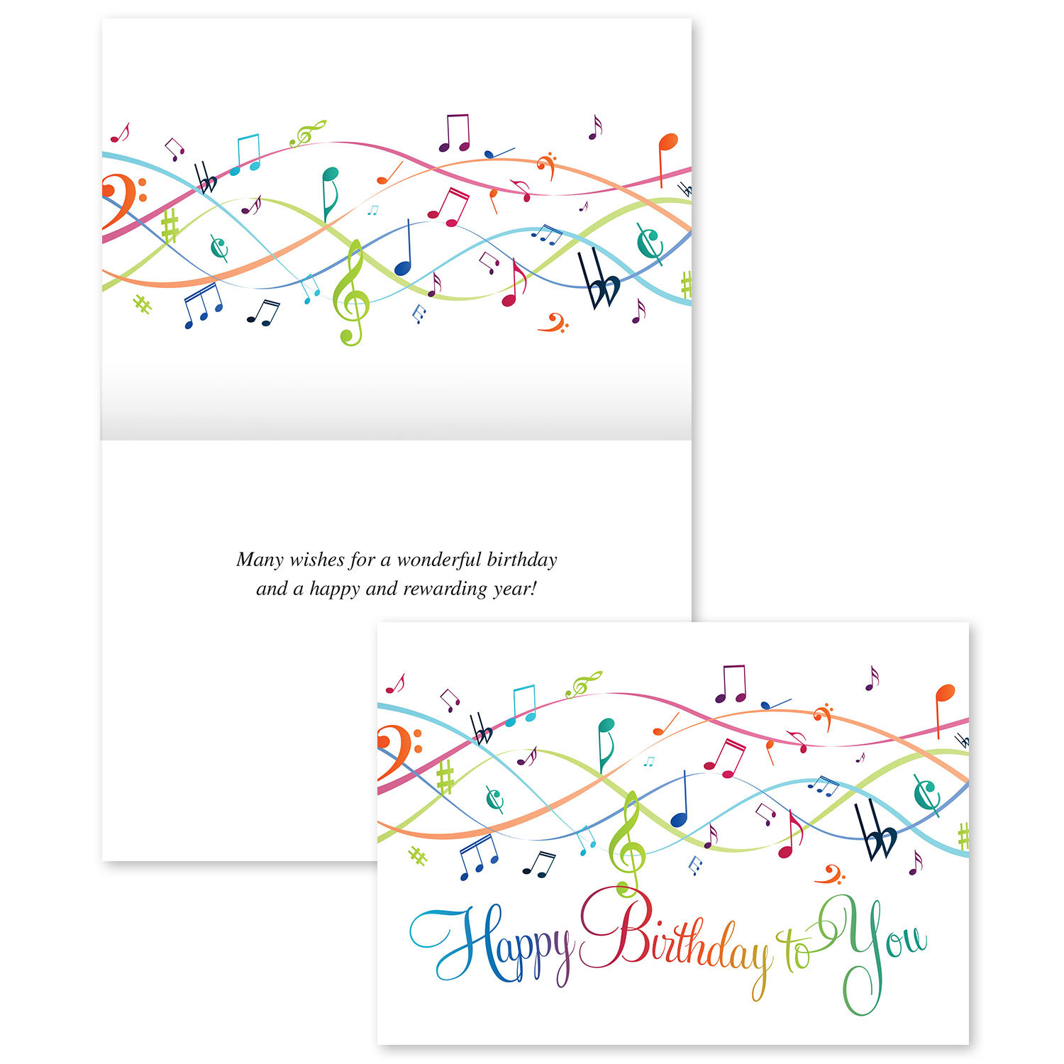 Picture of Musical Notes Birthday Card