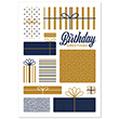 Picture of Blue and Gold Gifts Birthday Card