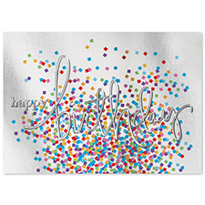 Birthday Confetti Birthday Card