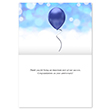 Picture of Blue & Silver Balloon Celebration Anniversary Card