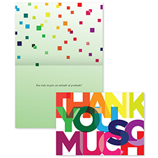 Colorful Blocks Thank You Card