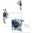 Midnight Blue Flowers Get Well Card