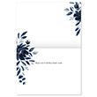 Picture of Midnight Blue Flowers Get Well Card