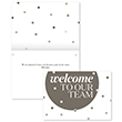 Delicate Gray Dots Welcome Card