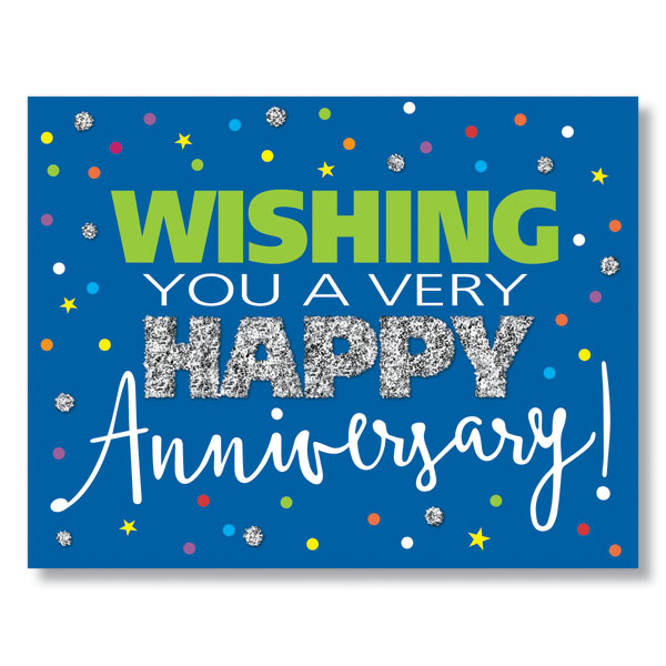 Anniversary Sparkle Card Work Anniversary Greeting Card   G7047 PY Anniversary Sparkle Card Xl 