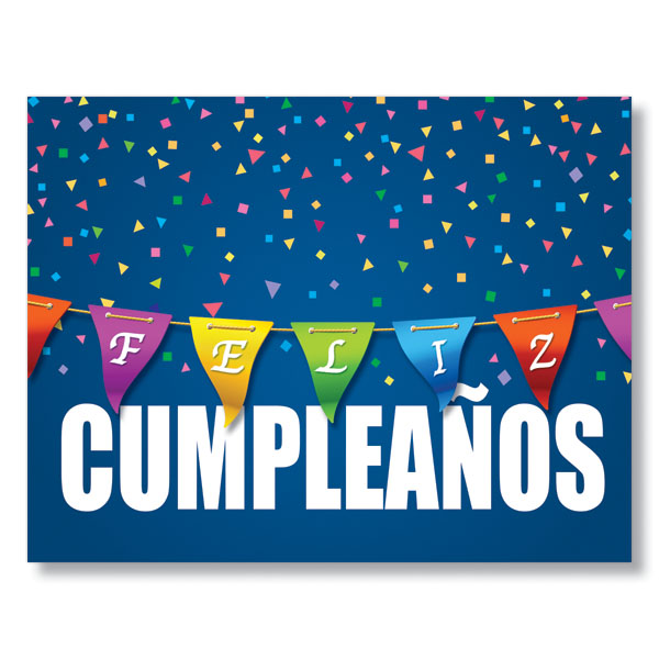 Birthday Color Banner Spanish