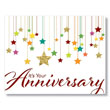 Colorful Stars Anniversary Card