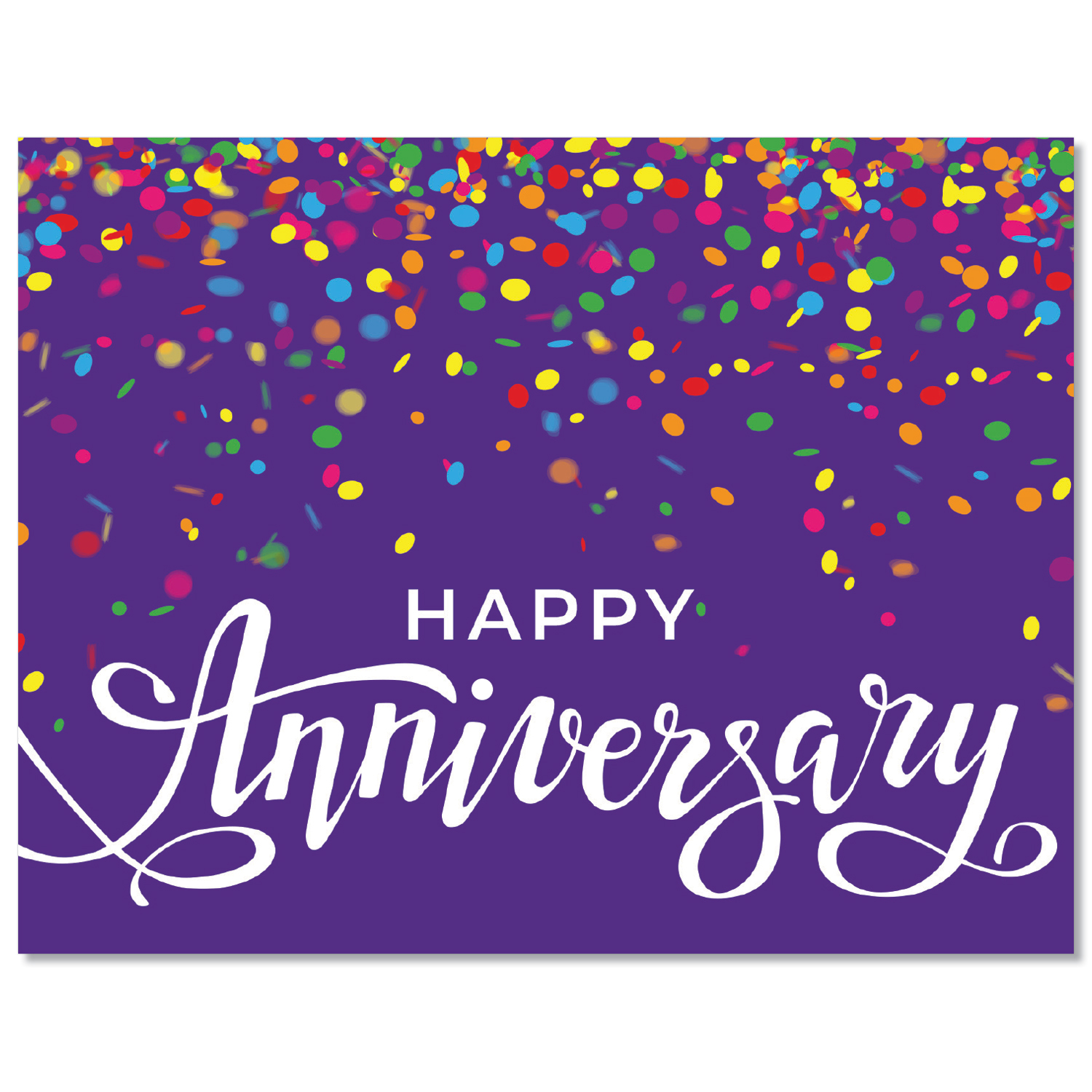 Colorful Sprinkles Anniversary Card