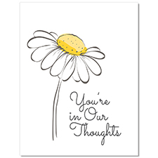 Thoughtful Daisy Sympathy Card