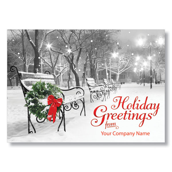 Serene Season's Greetings Holiday Card