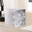 Exquisite Snowflake Gatefold Holiday Card	